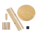 thumbnail image 2 of Clothes Hanger, Wooden Hanger Floor Standing Coat Rack Home Furniture Clothes Round Base Rack for Home Apartment Office Hotel, 2 of 8