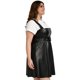 thumbnail image 2 of Vestido de vinipiel Roman Fashion/Tallas extras, 9515 negro 40 Roman Fashion V-RF-9515-NEGRO, 2 of 6