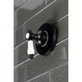 thumbnail image 4 of Kingston Brass KS3030BPL Bel-Air 3-Way Diverter Valve with Trim Kit, Matte Black, 4 of 5