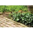 thumbnail image 7 of Panacea Steel Garden Edging Fence Panels with Star, Set of 6, Black, Garden Border Fence, 7 of 7
