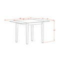thumbnail image 2 of East West Furniture Norden Rectangular Wood Dining Table in Black/Cherry, 2 of 3