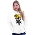 thumbnail image 3 of Betty Boop Checkerboard Biker Cartoon Hoodie Sweatshirt Women Brisco Brands S, 3 of 4