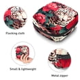 thumbnail image 3 of Leopard Sanitary Napkin Purse Sanitary Bags under Clothes Travel Pouch Ring Pouch Small Storage Bag for Sanitary Napkins - 4.7x6.6x6.6 in, Plush Fabric, Sponge, 3 of 6