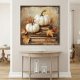 thumbnail image 2 of Pumpkin Sign Fall Posters Vintage Pumpkin Patch Rustic Print Poster Wall Art Canvas Artwork Home Farmhouse Mantel Entryway Country Autumn Decoration No Frame, 2 of 6