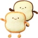 thumbnail image 5 of 2 almohadas de peluche con forma de pan tostado, para dormir y viajar., 5 of 5