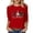 Red, variant on HCYSFG Womens Christmas T Shirts Crewneck 3/4 Sleeve Graphic Holiday Theme Design Casual Tees Relaxed Fit Classic Everyday Holiday Tops