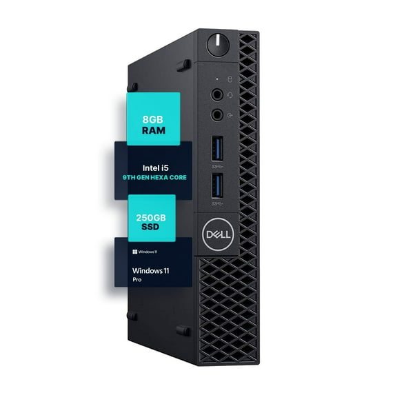 Restored Dell Optiplex 3070 Micro PC Intel i5-9500T 2.2Ghz - 8GB DDR4 - 128GB SSD - WiFi - Win 11 Pro (Refurbished)