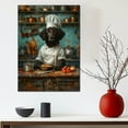 thumbnail image 5 of Funny Dog Kitchen Wall Art - Dining Room Wall Decor - Curly Coated Retriever Cooking Food Canvas Prints for Farmhouse Kitchen Decor, Modern Restaurant Painting Artwork, 5 of 6