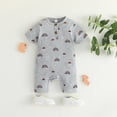 thumbnail image 2 of YUIVH Short Sleeve Onesies Bodysuits Girls Boys Short Sleeve Rainbow Prints Romper Bodysuits Jumpsuit Baby Cotton Bodysuits, 2 of 4