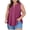 Hot Pink, variant on Women Plus Size V-Neck Sleeveless Blouses Casual Loose Tops Solid Summer Fashion Pullover Shirt, Black 3XL