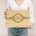 thumbnail image 2 of Darling Souvenir Personalized Engraved Laser Cut Wedding Guest Book Wooden Cover Sign-in Book Registry Guestbook Scrapbook-Z9, 2 of 7