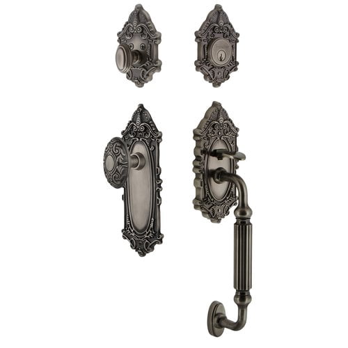 Grandeur 819357 Grande Victorian Solid Brass Rose Keyed Entry Single Cylinder Sectional
