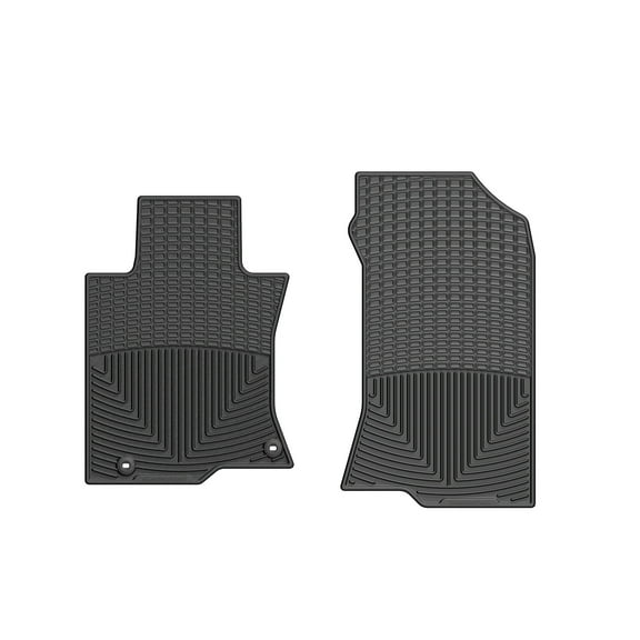 WeatherTech All-Weather Floor Mats compatible with 2010-2015 Honda Crosstour - 1st Row (Driver & Passenger), Black