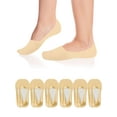 thumbnail image 2 of Gustave 6 Pairs No Show Socks for Women Ultra Low Cut Liner Socks Non Slip Thin Invisible Hidden Socks Footies for Flats Loafer "Nude", 2 of 9