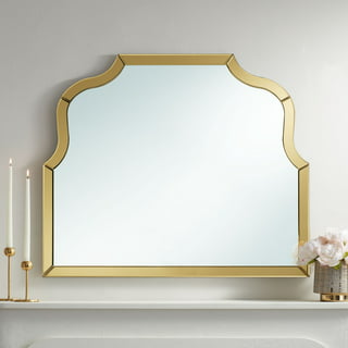 Noble Park Lissa Gold Waved Edge 31 1/2 x 31 1/2 Wall Mirror