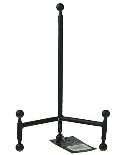 Tripar 12 Modern Black Tripod Easel for Pictures, Artwork and Platters