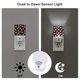 thumbnail image 3 of Balery Popcorn Luz Nocturna LED con Sensor Automático, Enchufe con Sensor Crepuscular, Luz Suave de 0.5W para Dormitorio, Pasillo, Baño-EU, 3 of 7