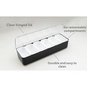 7110-Black Condiment Caddy Plastic