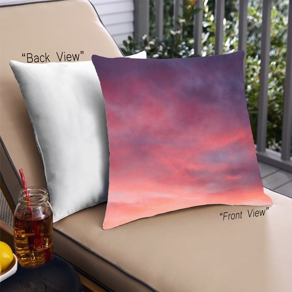 Ahgly Company Color Focus Pink Outdoor Throw Pillow, 18 inch by 18 inch