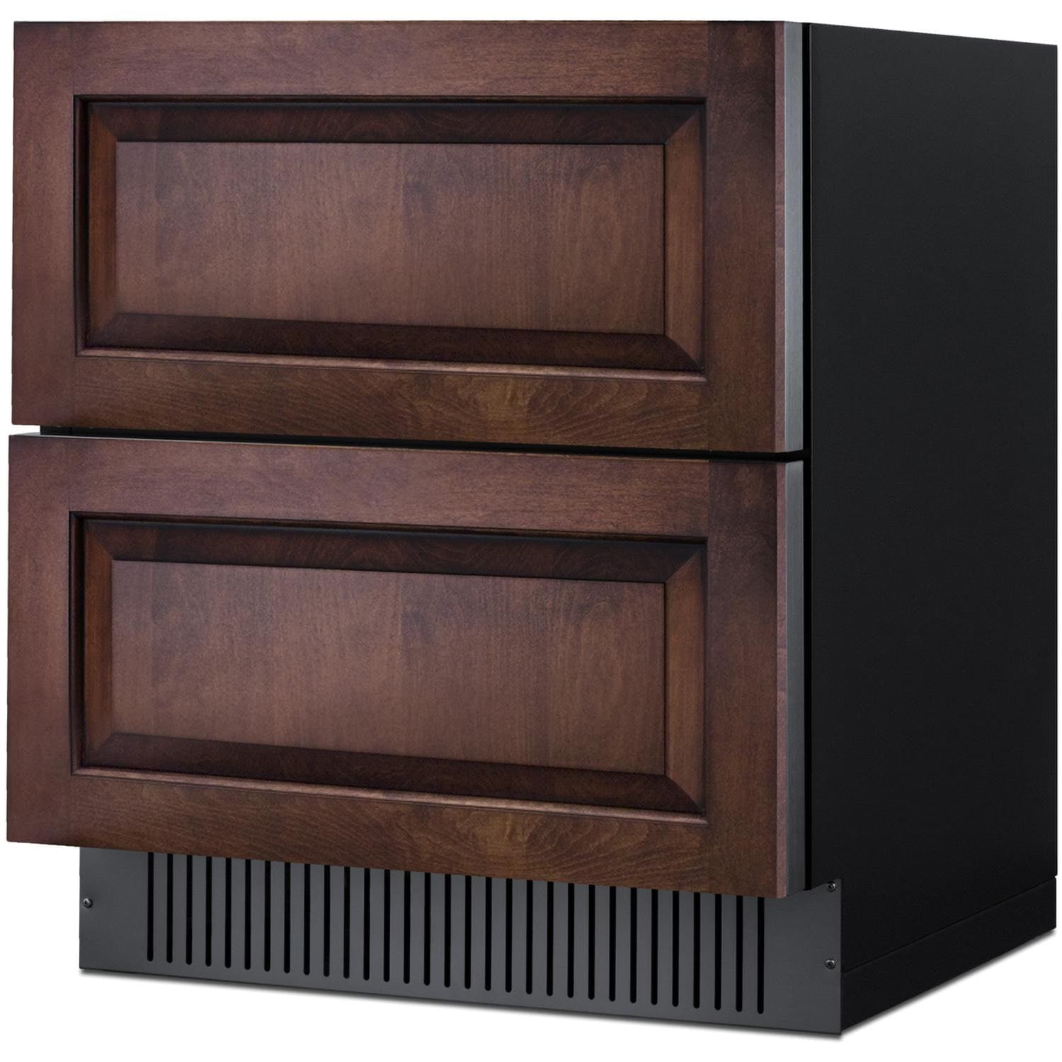 Summit 30-Inch 5.42 Cu. Ft. 2-Drawer All-Refrigerator - Custom Panel - SPR3032DPNR