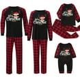 thumbnail image 5 of Penkiiy Christmas Pajamas for Family Matching Pjs Set, Red Plaid Reindeer Holiday Xmas Pajamas for Women Men Kids Red XL, 5 of 5