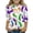 001_White, variant on Kids Girls Mardi Gras 3/4 Sleeve Shirt with New Orleans Carnival Fat Tuesday Graphic, Soft Casual Sequin Mask Top for Holiday Party and Matching Outfit Wear