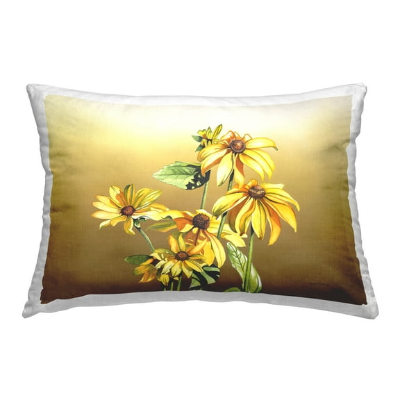 Stupell Industries Black Eyed Susan Blooms Decorative Printed Throw Pillow Design by Christine Reichow