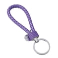 thumbnail image 3 of Llavero de cuero PU, regalo del Día del Padre, regalos para papá de hijo, hija, Soporte para Llaveros, llavero colgante para papá, Día de Valentín Violeta, 3 of 9