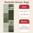 thumbnail image 6 of Hallway Runner Rug 2'x6' Washable Area Rugs Non Slip Laundry Rug Runner Floor Carpet Runners for Hallways Entryway Laundry Room Kitchen, 6 of 11