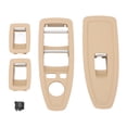 thumbnail image 3 of Window Lifter Panel Cover, Durable Easy To Replace Switch Panel Practical  For Car Black,Beige,Carbon Fiber Style, 3 of 8