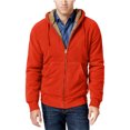 thumbnail image 1 of Sudadera con capucha y forro de sherpa sintético para hombre resistente a la intemperie, rojo, XXX-Large, 1 of 1