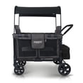 thumbnail image 2 of WONDERFOLD W4 4 Seater Multi-Function Quad Stroller Wagon with Removable Raised Seats and Slidable Canopy, Black, 2 of 5