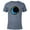 Navy Heather, variant on Marvel Moon Knight Blue Crescent Logo - Short Sleeve Blended T-Shirt for Adults - Customized-Dark Heather