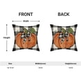 thumbnail image 2 of Fall Decor Pillow Covers 18x18 Set of 2, Buffalo Plaid Orange Pumpkin Pattern Decorative Throw Pillows Linen Autumn Thanksgiving Cushion Pillow Covers for Sofa Couch Outdoor Decor, 2 of 6