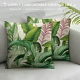 thumbnail image 3 of COMIO  Tropical Leaves Pillow Covers Banana Leaves Cushion Covers Green Plant Pillow Cases Summer Decorative Pillows for Couch, 3 of 5