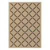 Couristan Five Seasons 3'11" x 5'6" Rectangle Area Rugs in Cream/Black