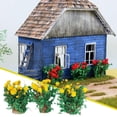 thumbnail image 4 of Milaget 3x Miniature Flower DIY Model Building Scenery Artificial Flower Moonflower, 4 of 8