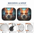 thumbnail image 6 of Bingfone Cartoon Pattern Corgi Windshield Sun Shade 2-Piece Foldable Car Front Window Sunshade for Most Sedans SUV Truck - Medium, 6 of 7