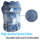 thumbnail image 5 of Chaqueta vaquera para perros, camiseta vaquera azul para cachorros, ropa para perros lavable a máquina, ropa cómoda y fresca, 5 of 6