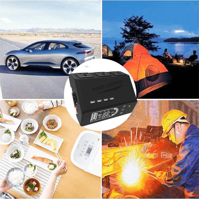 maskred Pure SineWave Portable Inverter Car Power Inverters Inverter Power Inverters Pure Sine Convenient DC12V to 220V