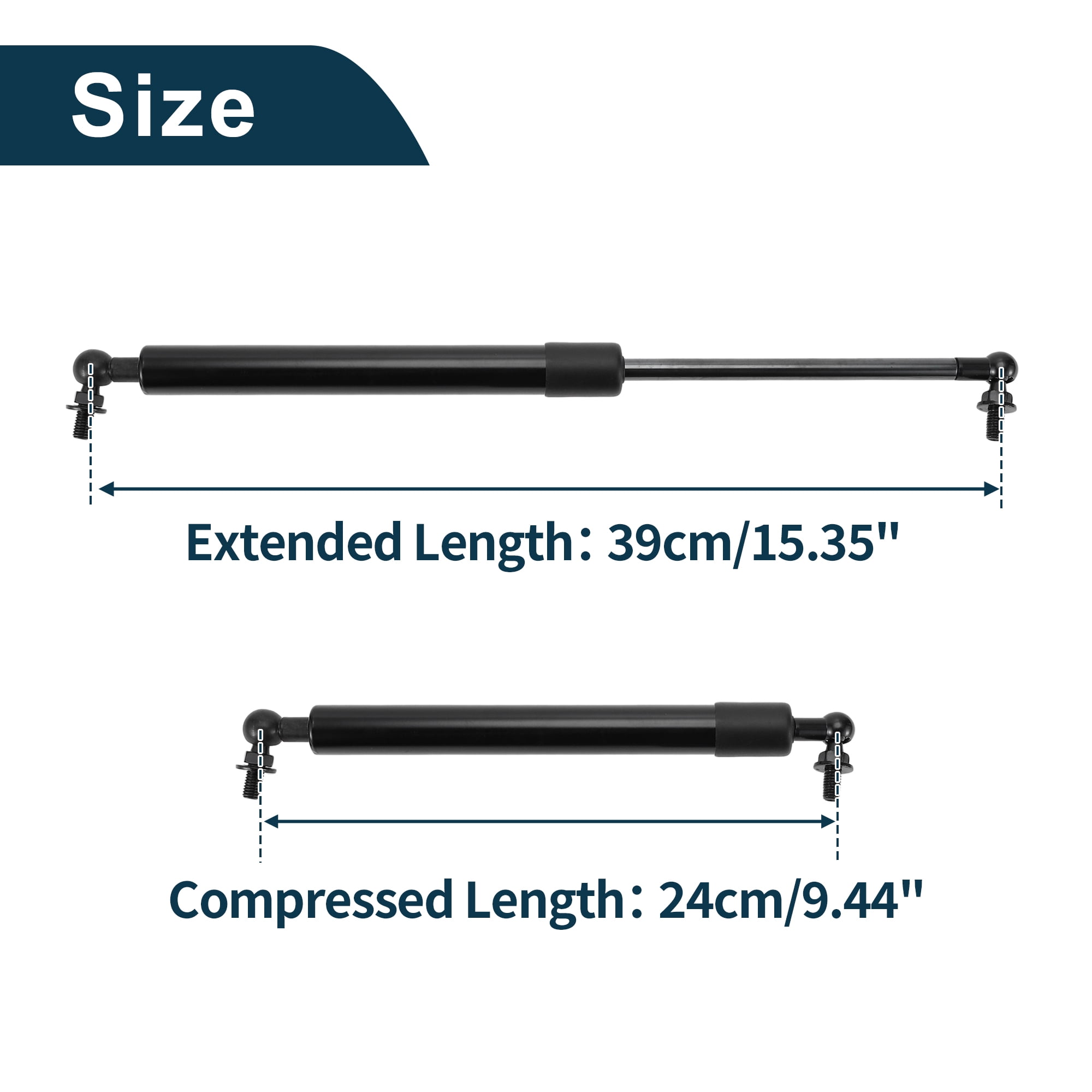Unique Bargains 2Pcs Front Hood Lift Supports Struts for Toyota Supra 1986-1992 Black