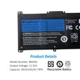 thumbnail image 7 of Kingsener BK03XL Laptop Battery for Hp TPN-W125 Pavilion X360 14  14M Series 14-BA033TX 11.55V 41.7wh, 7 of 7