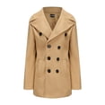 thumbnail image 5 of British Men Mid-length Long Sleeve Woolen Coat, 5 of 6