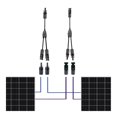 thumbnail image 2 of 10 Pairs Male/Female Solar Panel Cable Connectors with 1 to 2 Branch Y Type Branch Connector Spanner Assembly Tool for PV System IP67 Waterproof DIY Cable Accessories Tool, 2 of 8