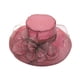 thumbnail image 2 of Flor Red Hilo Sombrero para el sol Playa Protector solar Sombrero para el sol Mujer Organza Sombrero de copa Wmkox8yii jkg5760, 2 of 2