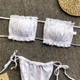 thumbnail image 7 of Tbopshirt Bikinis for Women Clearance,Womens Bathing Suits,Women Ruched Hollow Sexy Bikini Push-up Padded Swimwear Swimsuit Beachwear Set,Womens Swimsuits Summer Savings, 7 of 7
