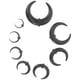 thumbnail image 1 of 8 piezas de joyería para piercing corporal, dilatadores de oreja, expansores de oreja., 1 of 7
