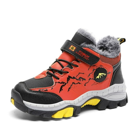 

Engtoy Boys Snow Boots Winter Waterproof Antiskid Boots Hiking Outdoor Shoes for Kids(Toddler/Little Kid/Big Kid)