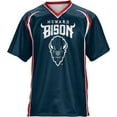 thumbnail image 1 of ProSphere Men's Howard University Wild Horse Football Fan Jersey, 1 of 6