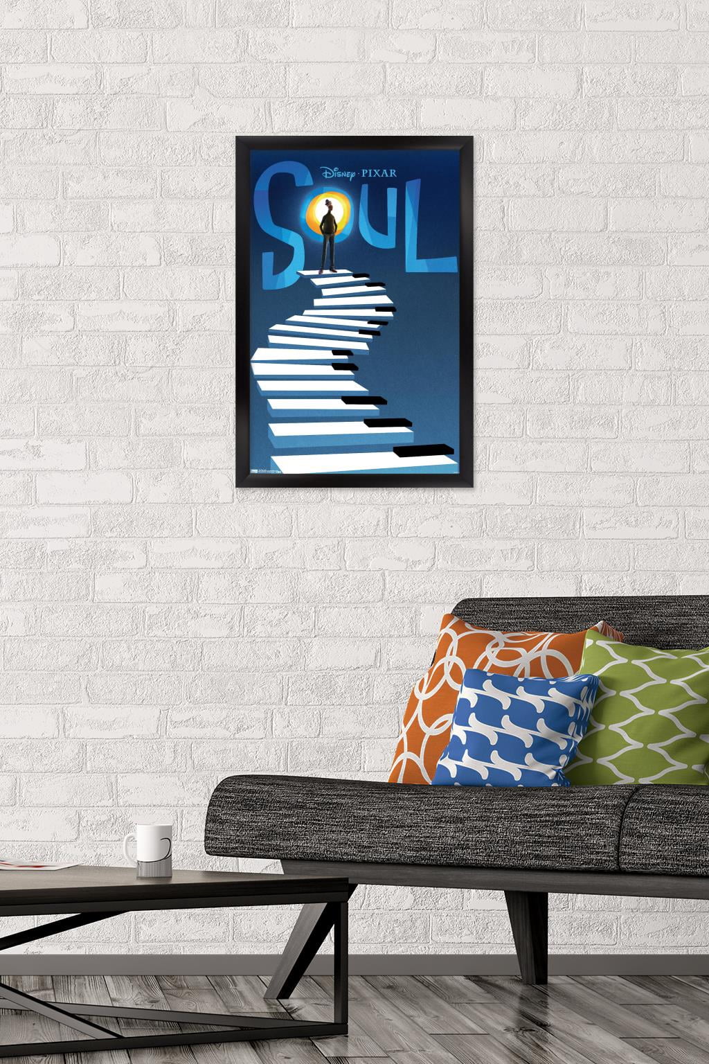 Disney Pixar Soul - Teaser Wall Poster, 14.725" x 22.375", Framed